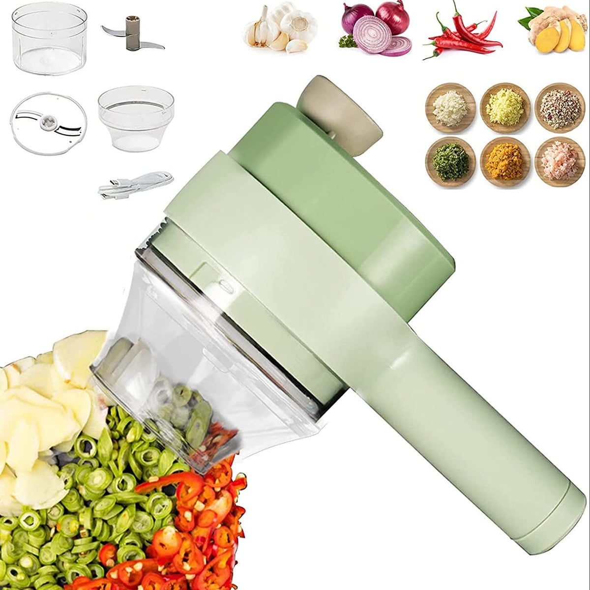 Electric Handheld Vegetable Cutter