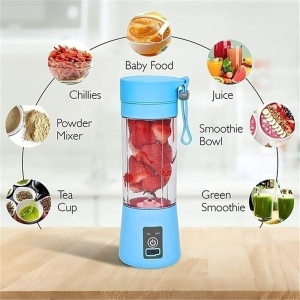 Portable 6 Blade Rechargeable Blender