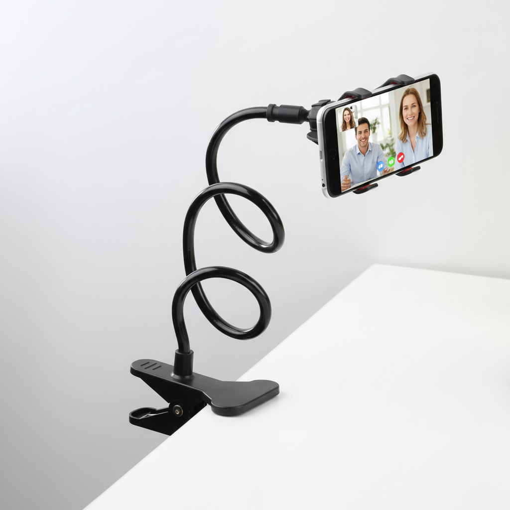Flexible Gooseneck Phone Holder 360 Rotation