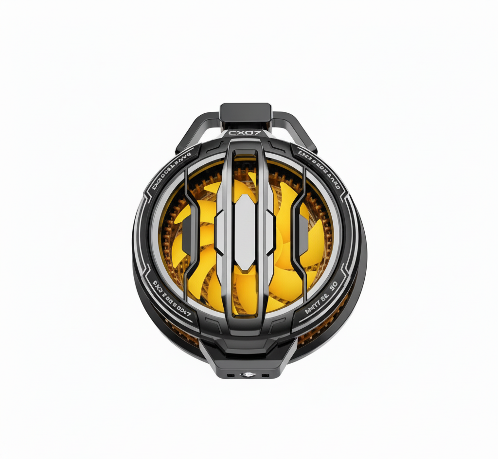 Magnetic Phone Cooler Fan Case Yellow CX07 Gaming